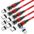 Fast Charging Magnetic Charging Cable-5Pack-1.6ft-3.3ft-6.6ft-6.6ft-6.6ft- AUFU Magnetic Charger Cable USB C Magnetic Fast Charger 3A Fast Charging Data Transfer Magnetic Cable for Micro USB Type C