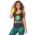 Zumba Active Easy Fit Graphic Design Strappy Workout Gym Tank Tops for Women Back to Black S