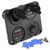 DEALPEAK DC 12V-24V Car Boat Cigarette Lighter Socket Dual USB Charger Voltmeter Switch Panel