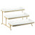 Large Tiered Serving Stand with Platters 3 Tier Serving Stand Serving Tray for For Dessert Server Display Collapsible Sturdier Metal Rack