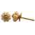 IndianShelf Handmade Ceramic Melon Solid Dresser Knobs Drawer Cabinet Kitchen Wardrobe Door Pulls Handles -3.17 cm Mustard 2 Piece-