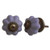 IndianShelf Handmade Ceramic Solid Dresser Knobs Drawer Cabinet Door Kitchen Wardrobe Pulls Handles -2.54 cm Purple 2 Piece-