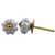 IndianShelf Handmade Ceramic Solid Dresser Knobs Drawer Cabinet Kitchen Wardrobe Door Pulls Handles -2.54 cm Grey 2 Piece-