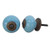 IndianShelf Handmade Ceramic Crackle Dresser Knobs Drawer Cabinet Door Kitchen Wardrobe Pulls Handles -3.81 cm Blue 2 Piece-