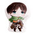 shaobeiq Attack on Titan Anime Eren Jaeger Plush Pillow Stuffed Cushion Doll Toy