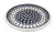 Blue Rose Polish Pottery Peacock Dinner Plate