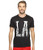 adidas Men's Athletics Graphic Tee Black-White-Adi LA Large