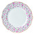 Royal Albert Rose Confetti Dinner Plate 10.6" Mostly White with Multicolored Floral Print