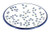 Blue Rose Polish Pottery Willow Dinner Plate