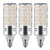 GEZEE E12 LED Corn Bulbs,15W LED Candelabra Light Bulbs 120 Watt Equivalent, 1500lm, Warm White 3000K LED Chandelier Bulbs, Decorative Candle, 4.1in2.1in, Non-Dimmable LED Lamp(3-Pack)