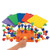 Kidsco Stacking Pegs with Board - 8.5" Square Board, Pegs 2" - Includes 2 Boards and 60 Pegs  Assorted Colors - Fun Game for Kids, Montessori, Occupational Therapy, Motor Skills, Autism.