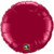 Qualatex 18" Burgundy Round Foil Balloon