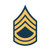 fagraphix E-7 Sergeant First Class Insignia Sticker Decal Vinyl us Army FA Vinyl - 1.25 Wide