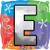 18" Anagram Designer Square Letter E Birthday Party Decoration Supply Mylar Foil Helium Balloon