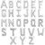 Northstar 16" Letter E - Silver -Airfill Only- Foil Mylar Balloon