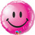 Qualatex 18 Inch Smiley Face Round Foil Balloon -One Size- -Fuchsia-