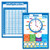2 Pack - Multiplication Table Poster  and  Learning to Tell Time -Laminated 18" x 24"-