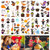 Halloween Temporary Tattoos for Kids 100 Assorted Waterproof Cute Pumpkin Tattoos Stickers for Kids and Children Party Favors