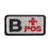 Morton Home Military Blood Type Positive Tactical Army Embroidered Patch -B plusPOS-