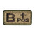 Morton Home Military Blood Type Positive Tactical Army Embroidered Patch -B plusPOS-