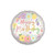 Anagram 17" Boho Birthday Satin Flowers Foil Balloon Multicolor