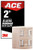ACE 2" Elastic Bandage Wrap with Clips Beige