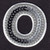 Letters - Silver Sequin 2' Letter 'O' - Iron On Embroidered Applique