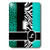 3dRose lsp-35569-1 Elegant Animal Print Monogram Teal L Single Toggle Switch