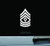 JS Artworks United States Army First Sergeant 1sg E-8 Rank Insignia Vinyl Decal Sticker