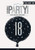 Unique 83343 Black Prismatic 18th Birthday Round Foil Balloon 18" 1 Pc Age