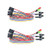 2-Pack Computer Case LED Light Red Green ATX Power Supply Reset HDD Switch Cable 27-inch Long ATX Case Front Bezel Wire Kit