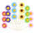 NUOBESTY Sunflower Cupcake Topper Food Fruit Cake Picks Cake Decor for Wedding Birthday Baby Shower Party-18 pcs- NUOBESTY Sunflower Cupcake Topper Food Fruit Cake Picks Cake Decor for Wedding Birthday Baby Shower Party-18 pcs-