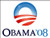 Magnet 3x4 inch Vintage Obama O Logo 08 Sticker -Election Political Logo 2008 Barack- Magnetic Magnet Vinyl Sticker