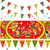 Mexican Party Decoration Kit, Mexico Fiesta Banner, Fiesta Pennant Banners for Cinco De Mayo Mexican Fiesta Carnival Party Decor