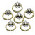 ?5PCS? Cabinet Ring Pulls Hardware Drawer Pull Handle Antique Bronze Cupboard Dresser Knob with Screws