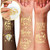 30pc Bachelorette Party Tattoos  Bride Tattoo  Perforated Temporary Metallic Gold Tattoos  Bachelorette Party Decorations  Bridesmaid Gift  Bride to Be Favor