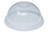 Crystal Clear PET Plastic Lids With Straw Slot for 12 16 20  and  24 oz. Cups -50 Domes Lids-