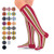 Go2Socks GO2 Team Gear Compression Socks for Men Women Nurses Runners 15-20 mmHg -Medium- - Best Performance Recovery Circulation Stamina Maternity Travel - -SF L-