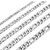 Monily 18 Inches Figaro Chain Necklace 7.5MM Stainless Steel Figaro Link Chain for Men Women