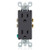 Leviton 5325-E 15 Amp 125 Volt Decora Duplex Receptacle Residential Grade Grounding Black