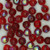 6mm Glass Beads Ruby Red Czech Rainbow Iris Round Druks