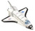 Playmaker Toys NASA Die Cast 6" USA Space Shuttle with Pullback Action Light and Sound 1-400 Scale