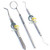 G.S Basic Dental Instruments Set Mirror Explorer C. PLIER