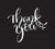 TAMZAM - Thank You Decal Vinyl Sticker White Cars Trucks Vans SUV Laptops Walls Glass Metal - 5.5 inches