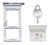 Galaxy S20-S20 plus-S20 Ultra Dual SIM Card Tray plusMicro SD Card Tray Holder Slot Replacement Parts for Samsung Galaxy S20 S20 plus Plus S20 Ultra plusEject Pin -Black-