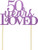 All About Details Purple 50-Years-Loved Cake Topper