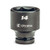 Capri Tools 14 mm Shallow Impact Socket 1-4-Inch Drive 6-Point Metric