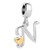 DemiJewelry Alphabet Letter N Charms Beads Dangle Golden Heart Charm for Snake Bracelets