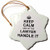 3dRose Keep Calm and Let The Lawyer Handle it Cocky Funny Career Job Pride Snowflake Ornament 3"
