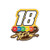 WinCraft NASCAR Joe Gibbs Racing Kyle Busch NASCAR Kyle Busch 18 Jewelry Card Collector Pin Multi na